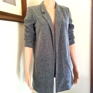 Mural Black Grey Sweater Jacket